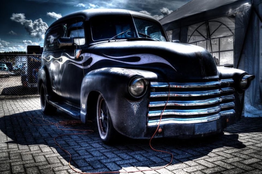A classic pickup truck